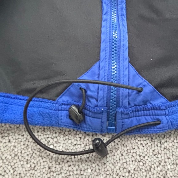 VTG Lands End USA Polartec Fleece Jacket L TALL Full Zip Polartec Outdoor Blue - Picture 8 of 10